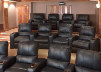 home theater seating installation